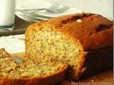 Banana bread aux noix, cake a la banane