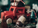 Biscuits de Noël aux noisettes et café (bûchettes)