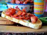 Bruschetta tomate et basilic