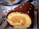 Bûche légère chocolat Pralinoise : biscuit roulé pour le réveillon