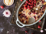 Clafoutis aux framboises et citron