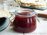 Confiture de framboises et de grenade {à l’agar agar}