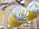 Crèmes au citron et chocolat blanc