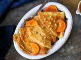 Crêpes sans oeufs (sauce à l’orange)