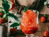 Frosé à la fraise sans alcool