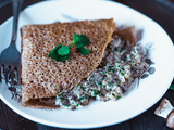 Galette de sarrasin à la duxelle de champignons