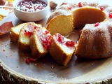 Gâteau au beurre et sa sauce a la grenade