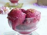 Glace a la Cerise sans oeufs