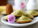 Madeleines au thé matcha et citron