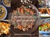 Menu de la semaine : 5 repas faciles et variés