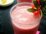 Milkshake aux Fraises & Lait de coco