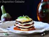 Millefeuille d’aubergines mozzarella