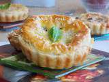 Mini quiche aux champignons et aux crevettes