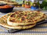 Naan, pain indien à la viande hachée