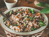 Salade au couscous perlé, courge butternut et pecan (Salade d’automne)