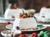 Semifreddo au basilic, citron vert et framboises : Un dessert glacé frais