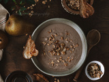 Soupe de Chou-fleur et haricots blanc aux poires et noisettes