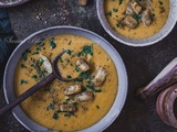 Soupe de lentilles rouges et butternut : La recette palestinienne réconfortante