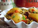 Tajine de fenouils, carottes & petits pois