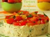 Tartare de tomates aux rillettes de thon