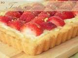 Tarte aux fraises avec crême patissière