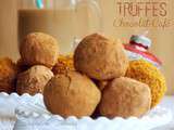 Truffes au chocolat noir café, recette facile