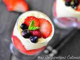 Verrines fraise mascarpone facile