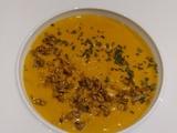 Potage oranger au menu