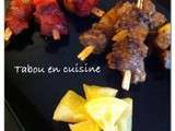 Brochettes façon Tandoori  agneau presto 