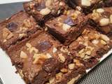 Brownie au chocolat (noix et amandes)