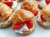 Choux chantilly et fraises