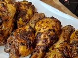Cuisses de poulet au four (marinades épicées)