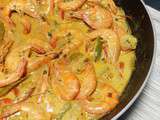 Curry express de crevettes au lait de coco