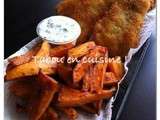 Fish and chips et ces frites de patates douces