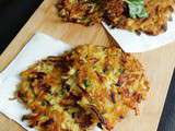 Galettes (rösti) pommes de terre et courgettes