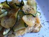 Gratin de pommes de terre et courgettes