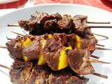 Kamundele (brochettes de boeuf marinées)