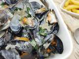 Moules au roquefort