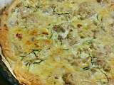 Quiche courgettes, tomates et thon