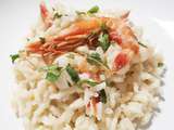 Risotto aux gambas et Saint Agur