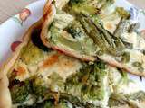 Tarte aux brocolis et haricots verts