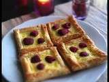 Tartelettes feuilletées citron et framboises