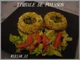 Timbale de poisson et riz safrane