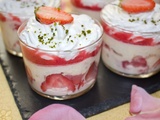 Tiramisu vanille/fraise en verrines