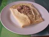 Crêpes salées : crêpes au thon et crêpes au jambon