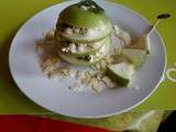 Millefeuille de pomme verte au crabe