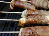 Brochettes de boeuf au fromage