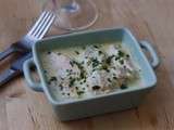 Menu du week-end : nage de poissons à la crème et aux herbes et gâteau comme un brownie à la crème de marron