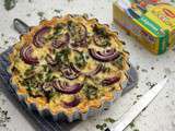 Menu du week-end : quiche au chou kale et oignons rouges, carpaccio de fruits frais