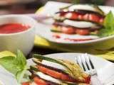 Mille-feuilles de légumes du soleil grillés pour “La cuisine du soleil” de Culinoversions